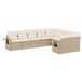 vidaXL 10-delige Loungeset met Kussens, Poly Rattan, Beige