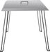StarTech Vuurschaal Hitteschild - Vierkante Branderbescherming - Roestvrij Staal 1,5 Mm - 61x61 Cm - Met Voetjes En Handvat - Lichtgrijs