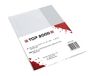 Top 2000 10-delige verpakking met schriftjes/boekhoezen DIN-A5, transparant, generfd, recyclebaar polypropyleen, 0,09 mm, extra sterk