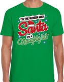 Bellatio Decorations Shoppartners Bv Foute Kersttrui t-shirt - Why santa has a naughty list - groen - heren - XXL
