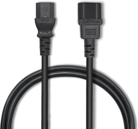 Qoltec Stroomkabel voor UPS | C13 / C14 | 3x1,5 mm² | 1.8m