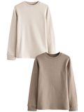Next - Jongens - 2-pack thermische tops met lange mouwen - Naturel