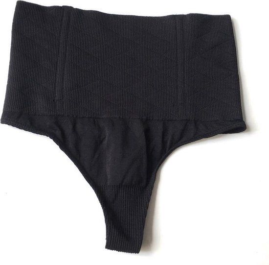 Go Go Gadget High-Waist String Shapewear - Black - XL