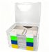 Omgoods - Set de 4 boîtes d'archives A4 résistantes aux chocs en plastique