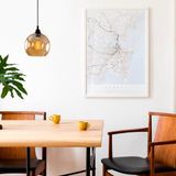 Merkloos Asir Kroonluchter Goud & Zwart 116 cm