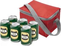 Merkloos Kleine mini koeltas rood 3.7 liter