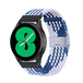 Huawei Braided nylon bandje - Blauw / wit - Huawei Watch GT 2 Pro / GT 3 Pro - 46mm