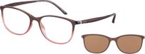 ELLE Women's Woman Optical Prescription Eyewear Frames, bruin, 52 (M)