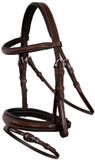 BR Hoofdstel Middleton Fancy Stitching Oak/Zilver - Pony