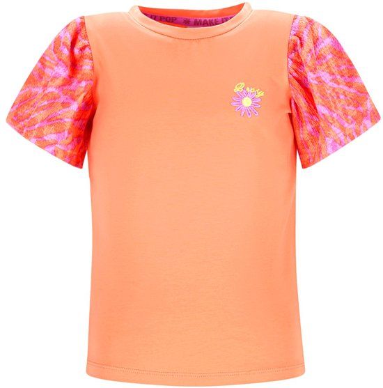B.Nosy Y602-5413 Meisjes T-Shirt Oranje - Maat 116