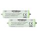 vhbw 2x Batterie Ersatz für Panasonic WER203L2508, WER230L2506, WER160L2506, WER154L2504, WER160L2504, WER1511L2508 für Rasierer (1800 mAh, 1,2 V, NiMH)