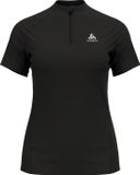 Odlo T-Shirt S/S 1/2 Zip Essential Trail ZWART - Maat L
