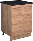 Vicco Wastafelkast Fame-Line, Goudkleurig Eiken/Goudkleurig Eiken, 60 cm