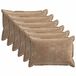 vidaXL - Taie d'oreiller - 6 pièces - BOIS - Brun - 50 x 80 cm - Tissu Chenille