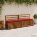 vidaXL - 1-delig - Coussin de banquette - VUGHT - 100% Polyester - Vin rouge