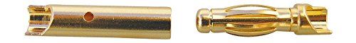 JAMARA 095638 - goudcontact, 4 mm, 2-delig, 1 stuk