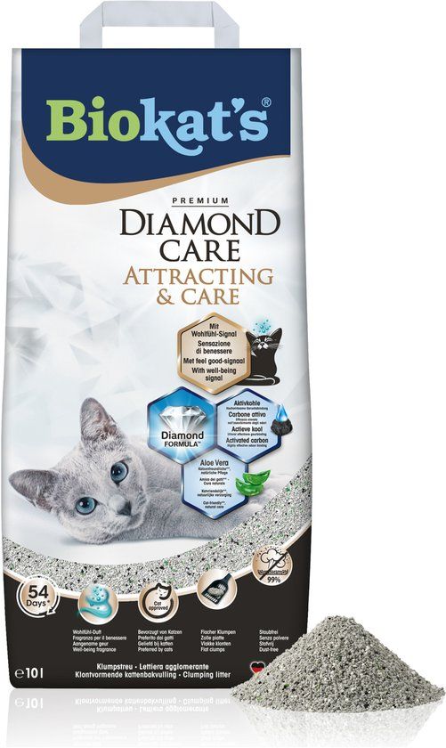 Biokat's Biokat's Diamond Care Attracting & Care 10 L - Kattenbakvulling - Klontvormend