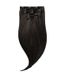Rapunzel of Sweden Classic Clip-ins Raide / Volume Moyen / 7 pièces 1.2 Noir Brun 40 cm Extensions de cheveux