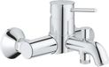 GROHE Bad- en douchekraan, mengkraan met één hendel, chroom, wandmontage, 191 mm diep