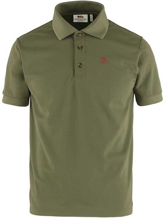 Fjällräven Fjallraven Crowley Pique Polo Heren Korte Mouw Lichtgroen Polyester S