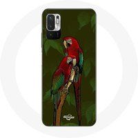 Maniacase Etui voor Xiaomi Poco M3 Pro Pionus Parrot Red