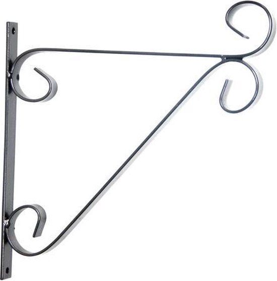 Esschert Design Hanging Basket Hook Curl L - Black - Metal - 75 cm