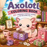 COZY AXOLOTL COLORING BOOK