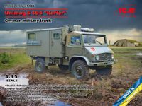 ICM Modelbouw Militaire voertuigen - 35136 Unimog S 404 with Box body - German military truck Plastic - 1:35 - Maquette