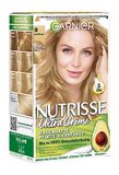 Garnier Nutrisse Permanente verzorgende haarverf met voedende fruitoliën, kleuring met 8 weken houding, ultra crème tint, 90 lichtblond