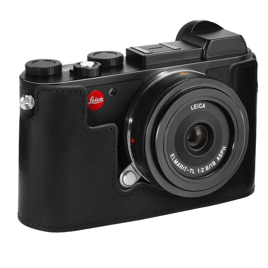 MegaGear MG1457 Zwarte Cameratas en Rugzak van Leer en Stof/Weefsel voor Leica CL
