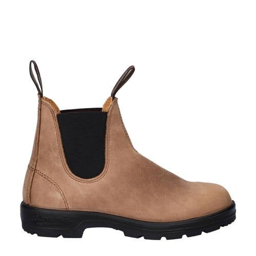 BLUNDSTONE 563 suède chelsea boots cognac