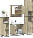 Maison Exclusive - Ensemble de meubles de salle de bain, 4 pièces, placage chêne Sonoma