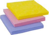 Merkloos / Sans marque Van Berkel Trading B.V. Schoonmaakdoekjes - 48 stuks - 35 x 35 cm - Viscose - Multi