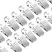 Clip pour rideaux | Lot de 50 | Anneaux de rideaux en acier inoxydable avec pince