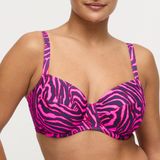 PrimaDonna Swim Malabo Volle Cup Beugel Bikini Top 4013710 Hot Pink Zebra - maat EU 80C / FR 95C
