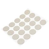 Adsamm® / 20 x afdekkapjes | Ø 1,3 cm Ø 0,51\" | weefsel | rond | 0,45 mm dunne, zelfklevende meubelpatches van Adsamm®