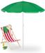 Merkloos Relaxdays Parasol - Ø 160 cm - Verstelbaar - Kantelbaar - UV-bescherming - Draagtas - Groen
