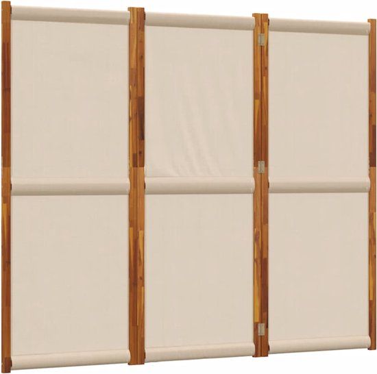 vidaXL Kamerscherm met 3 panelen 210x180 cm taupe