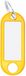 Wedo 262101804 sleutelhanger kunststof (met ring, verwisselbare etiketten) 10 stuks, groen