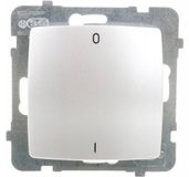 Ospel ŁP-11S/m/43, Argent, IP20, 250 V, 10 A, 71 mm, 42 mm