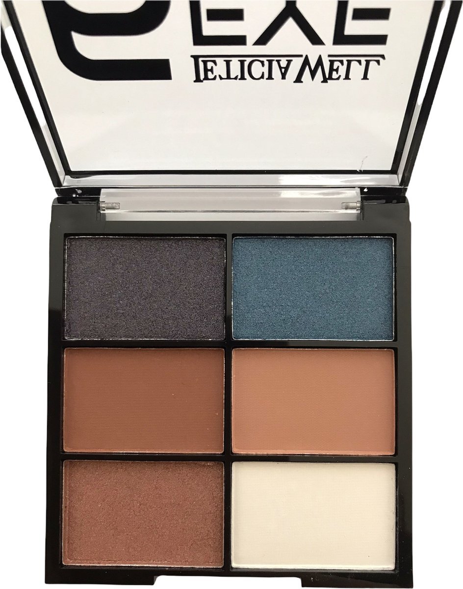 LETICIA WELL - Oogschaduw Palette - 6 bruin, blauw, wit en purper tinten - nummer 106