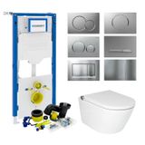 Geberit up320 Toiletset RapoWash Luxe 2.0 | Met Bidetspoeler | Sigma Drukplaat