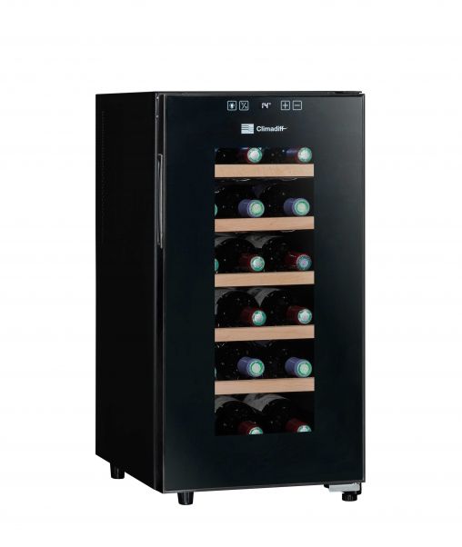 Climadiff CC18 - Wijnkoelkast - 18 flessen - Zwart