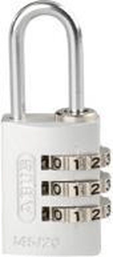 ABUS 145 hangslot met cijferslot Zilver 145/20 - Aluminium - Verschillende kleuren