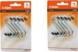 Merkloos S-haken - 48x Stuks - Metaal - Zilver - 7,5 cm