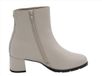 Hassia Milano 0-304220-1400 Enkellaarzen Dames Leer Wit/beige