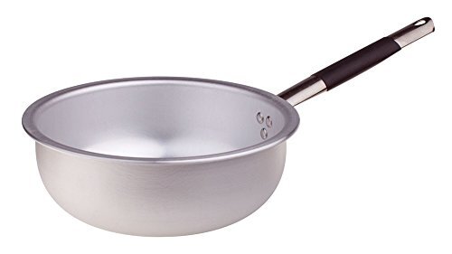 Pentole Agnelli pan voor pasta en rijst, Aluminium, dikte 3 mm, buisvormig handvat in koud roestvrij staal, zilverkleurig