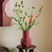 NOUS Living vaas Helena 33,5x22 cm - donkerrood