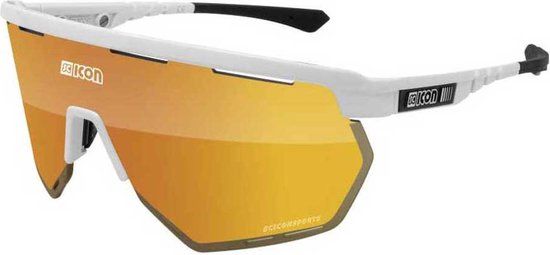 Scicon Aerowing Fietsbril - Wit Gloss - Multimirror Lens - Unisex