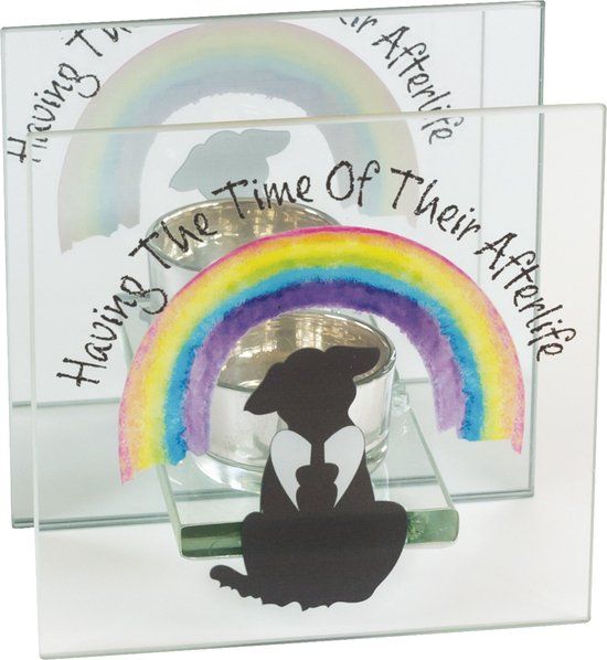 MadDeco Waxinelichthouder - Onze Kleine Vriendjes - Hond - Glas - 12x12cm